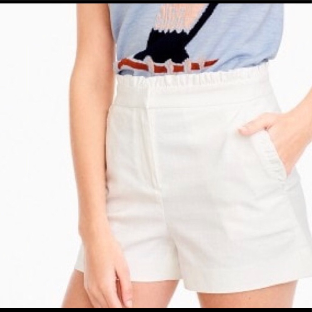 J crew high waist ruffle short